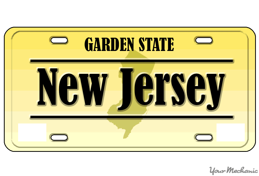  Personalized New Jersey License Plate 2 X 4 (inches