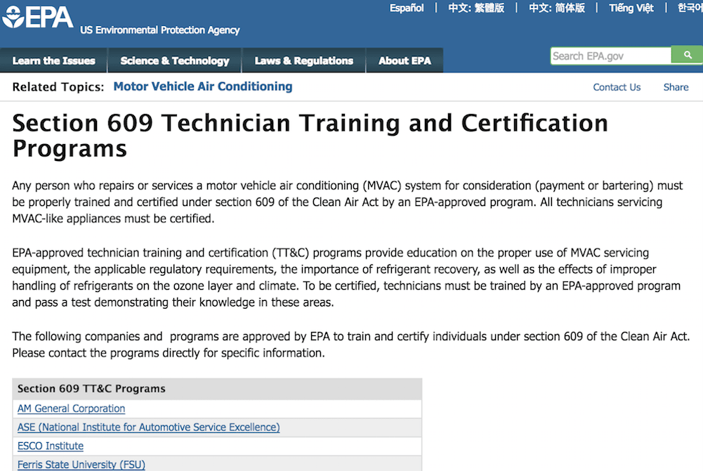 How to Get an EPA Technician Certification YourMechanic Advice