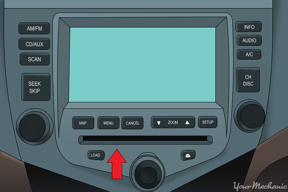 disc drive under display screen