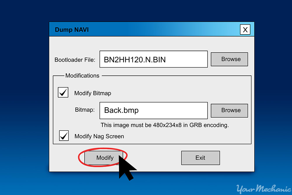 dumpnavi software showing bootlegger file