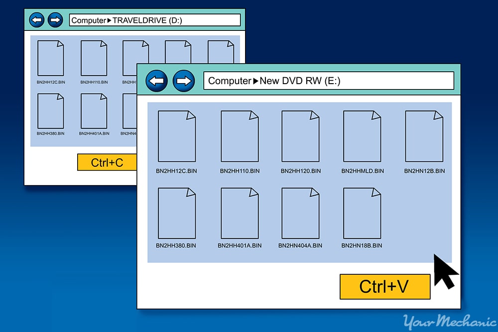 新系统文件被复制到DVD-ROM