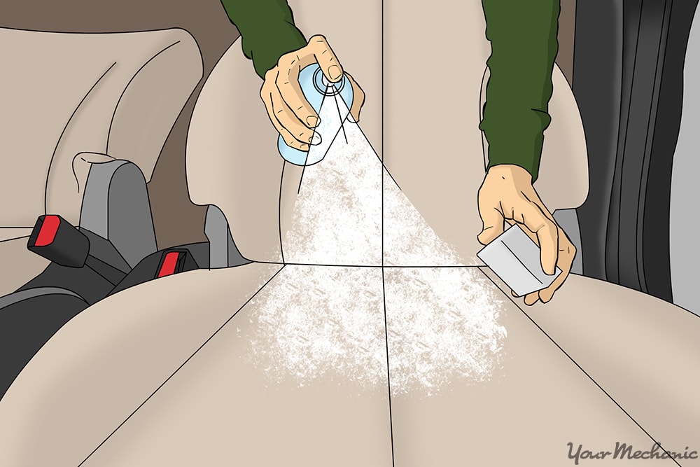 how to get gas spill out of car carpet