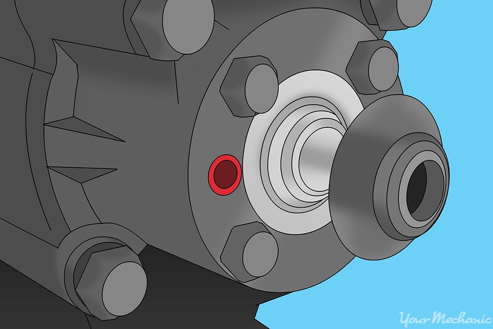 removing the face cover from the input shaft