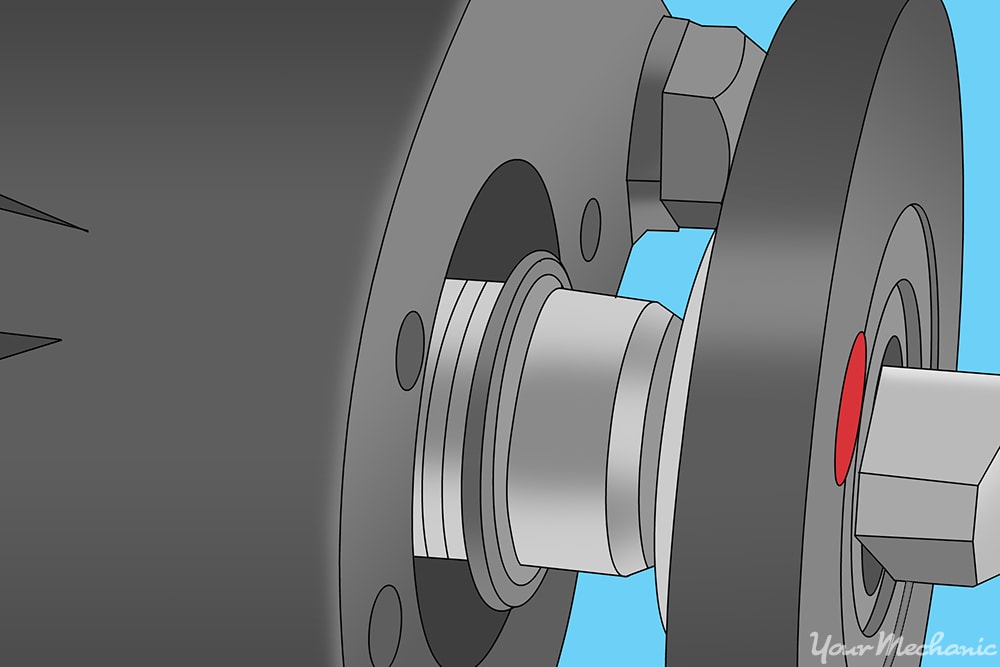 mark the cover and housing with a grease pen for reassembly