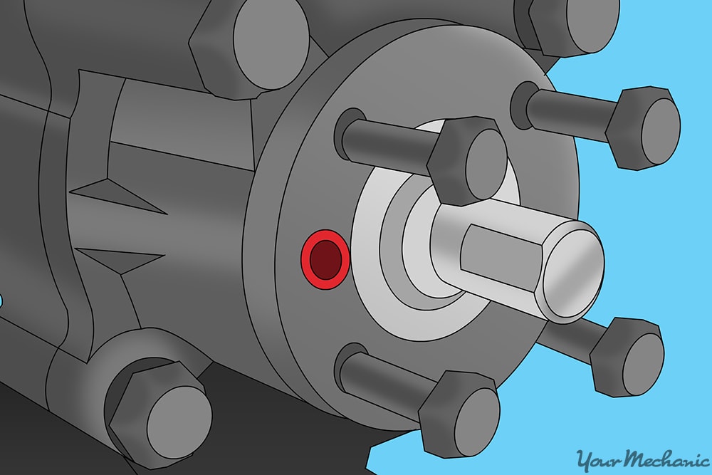 four bolts from the bearing cap