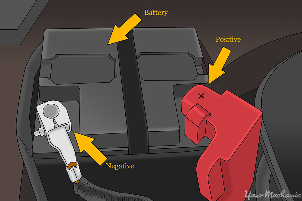 red positive cable