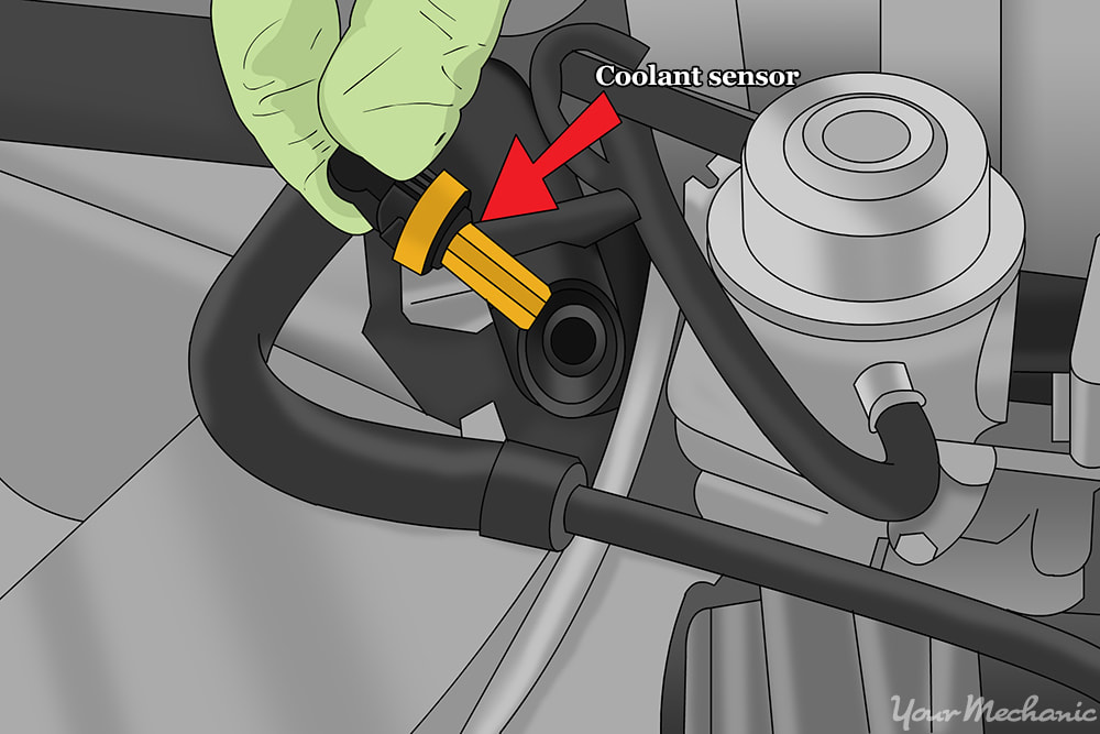 coolant sensor being reinserted