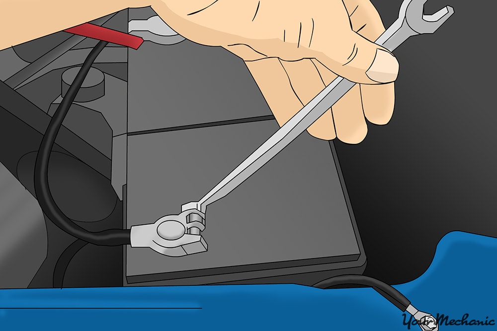 disconnecting the negative battery cable