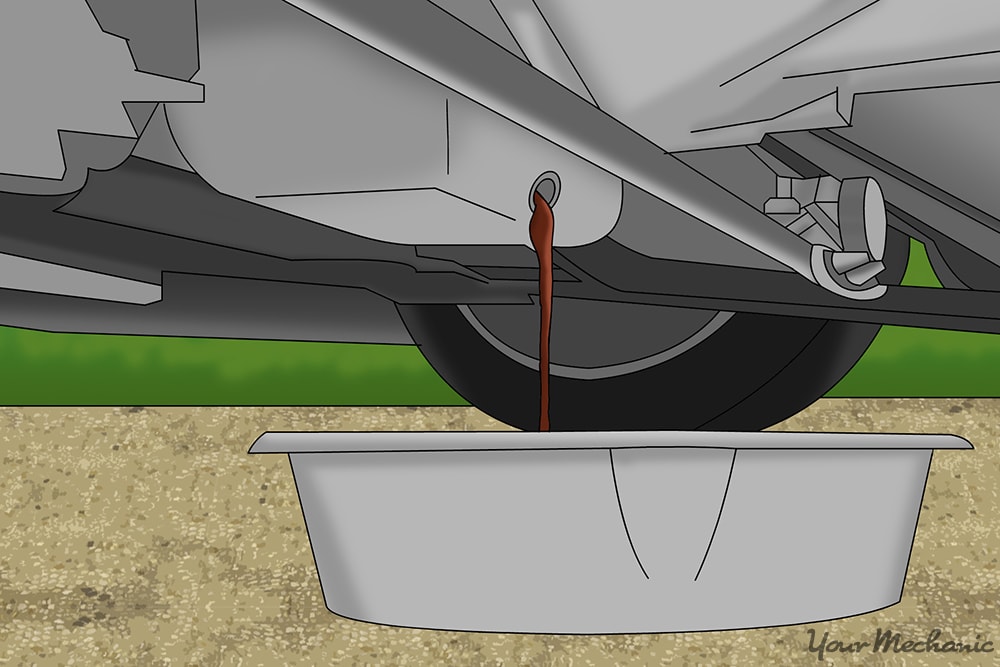draining the oil