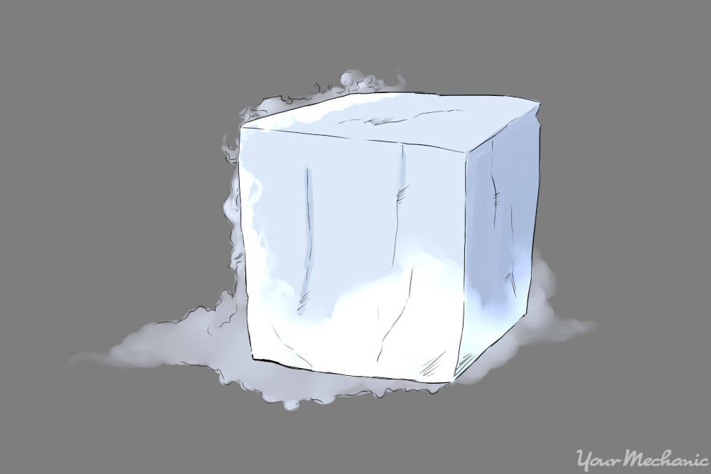 block of dry ice