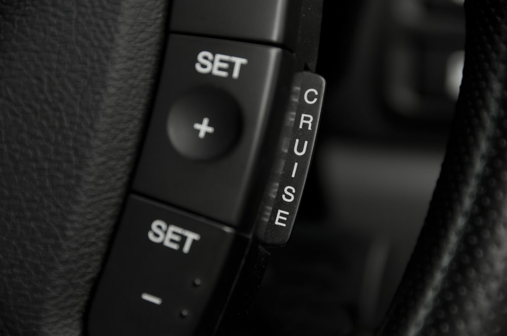 cruise control switch in car