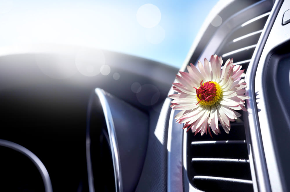 Ventilation Grilles In The Car Close-up, Car Air Conditioner Heating,  Faulty Air Conditioner Concept, Bad Smell In The Car, Refilling Refrigerant  In The Car Air Conditioner Stock Photo, Picture and Royalty Free