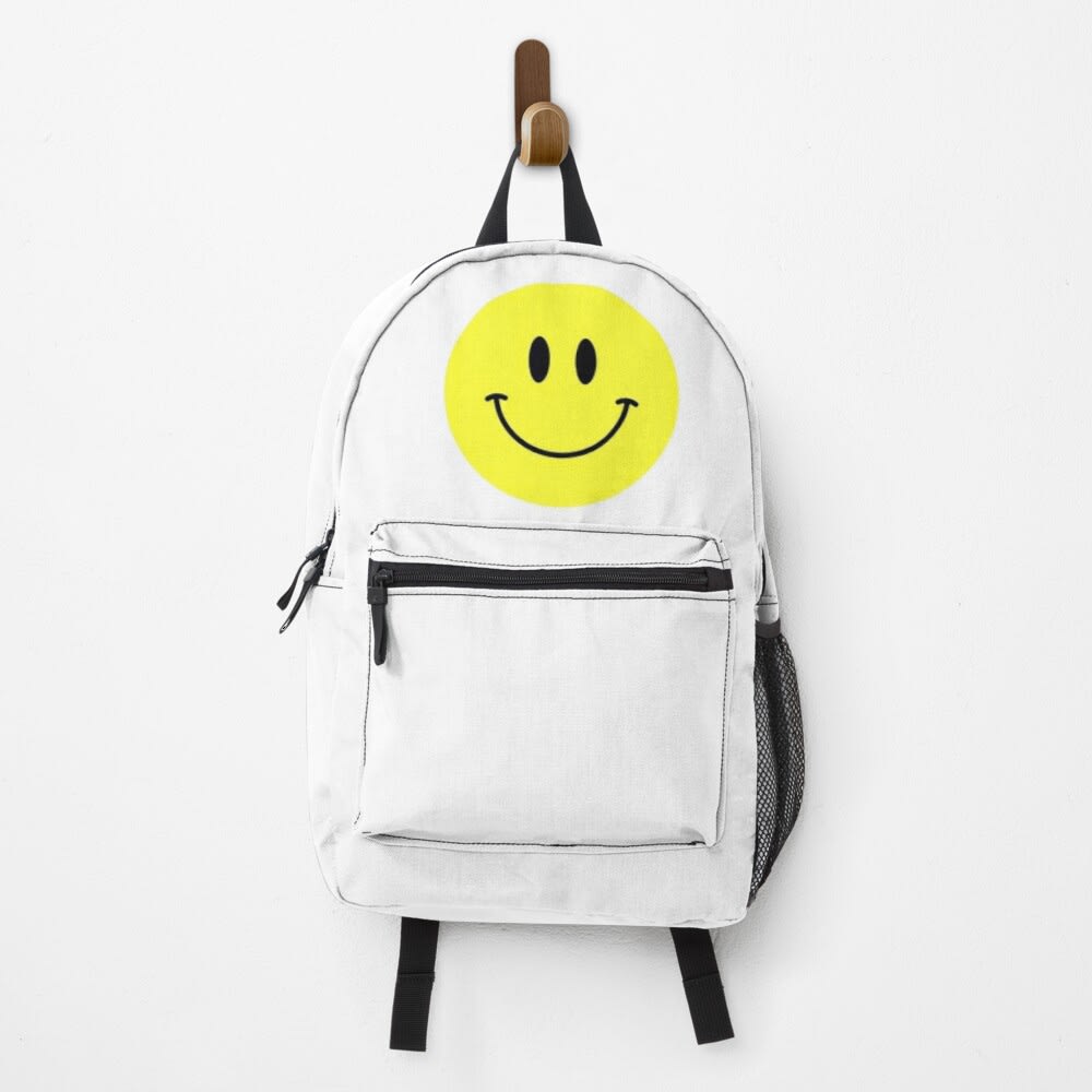 smiley face backpack