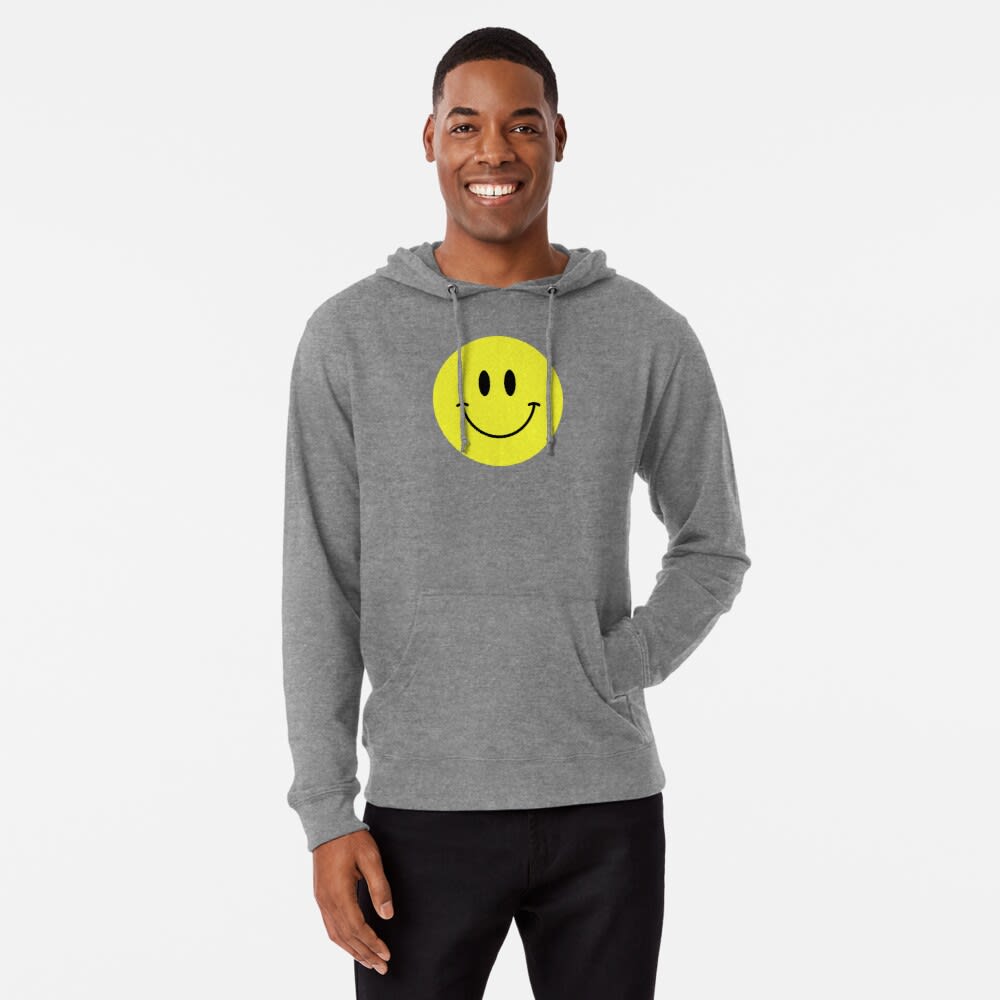 Yellow smiley face hoodie Clearance