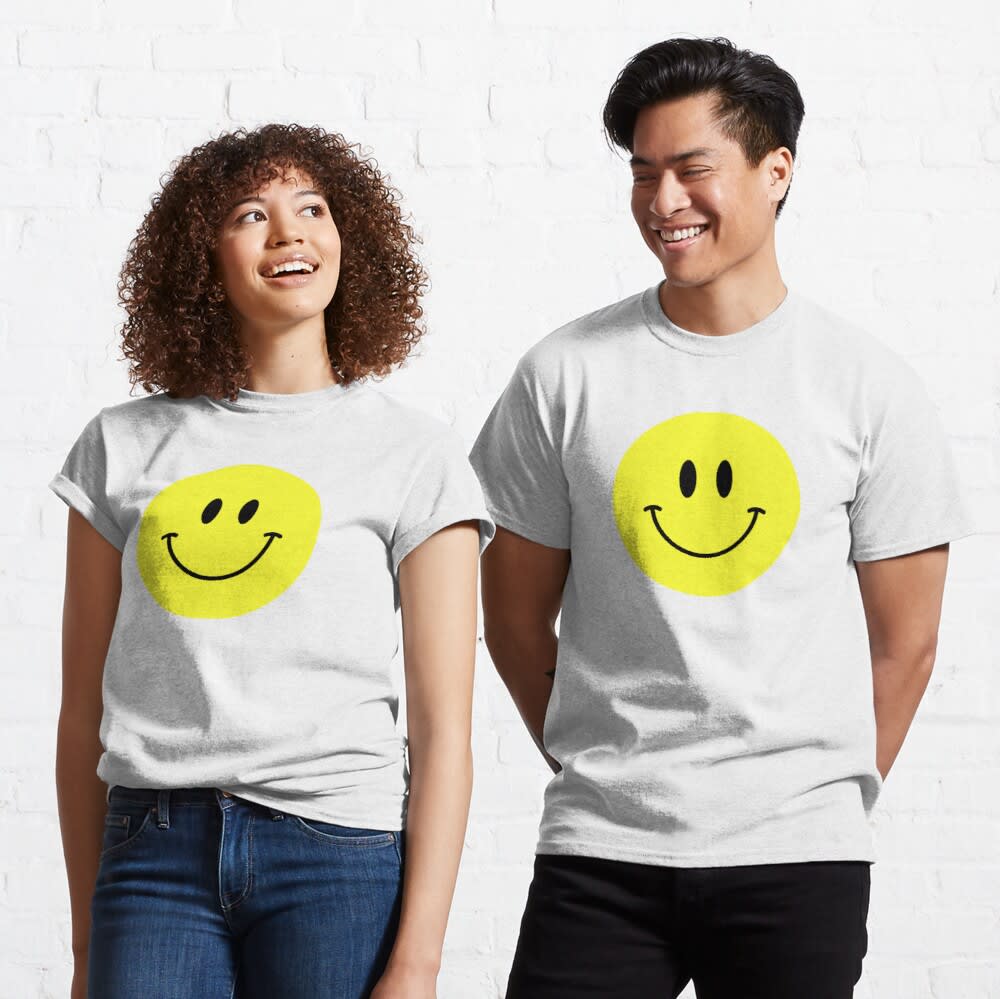 Acid Yellow Smiley Face Classic TShirt Your Smiley Face