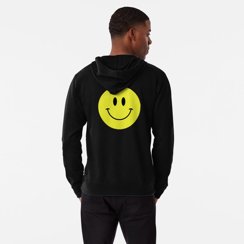 yellow smiley face hoodie