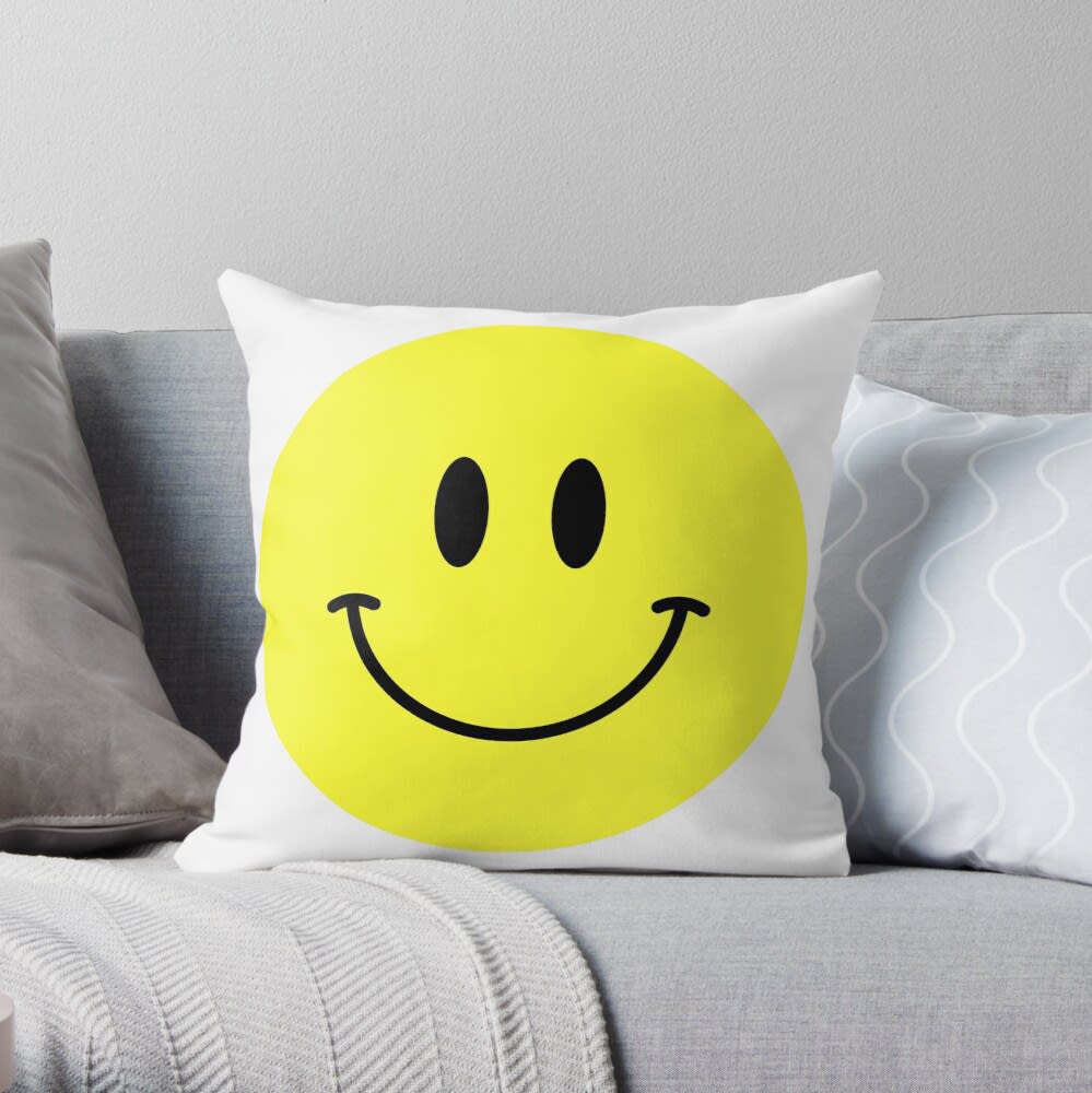 happy face pillow
