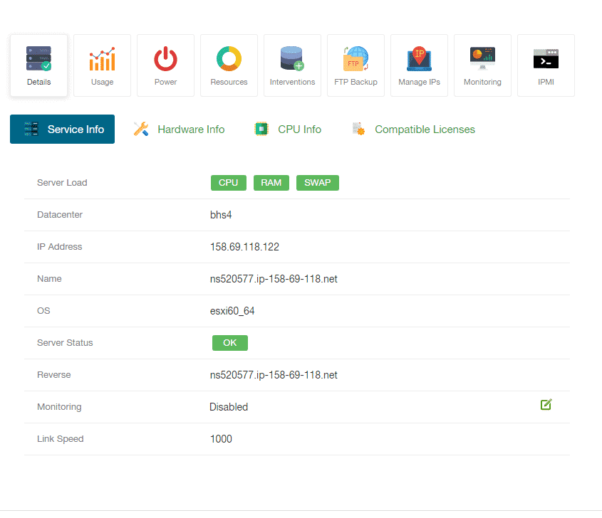 WebYourIdea Control Panel VPS
