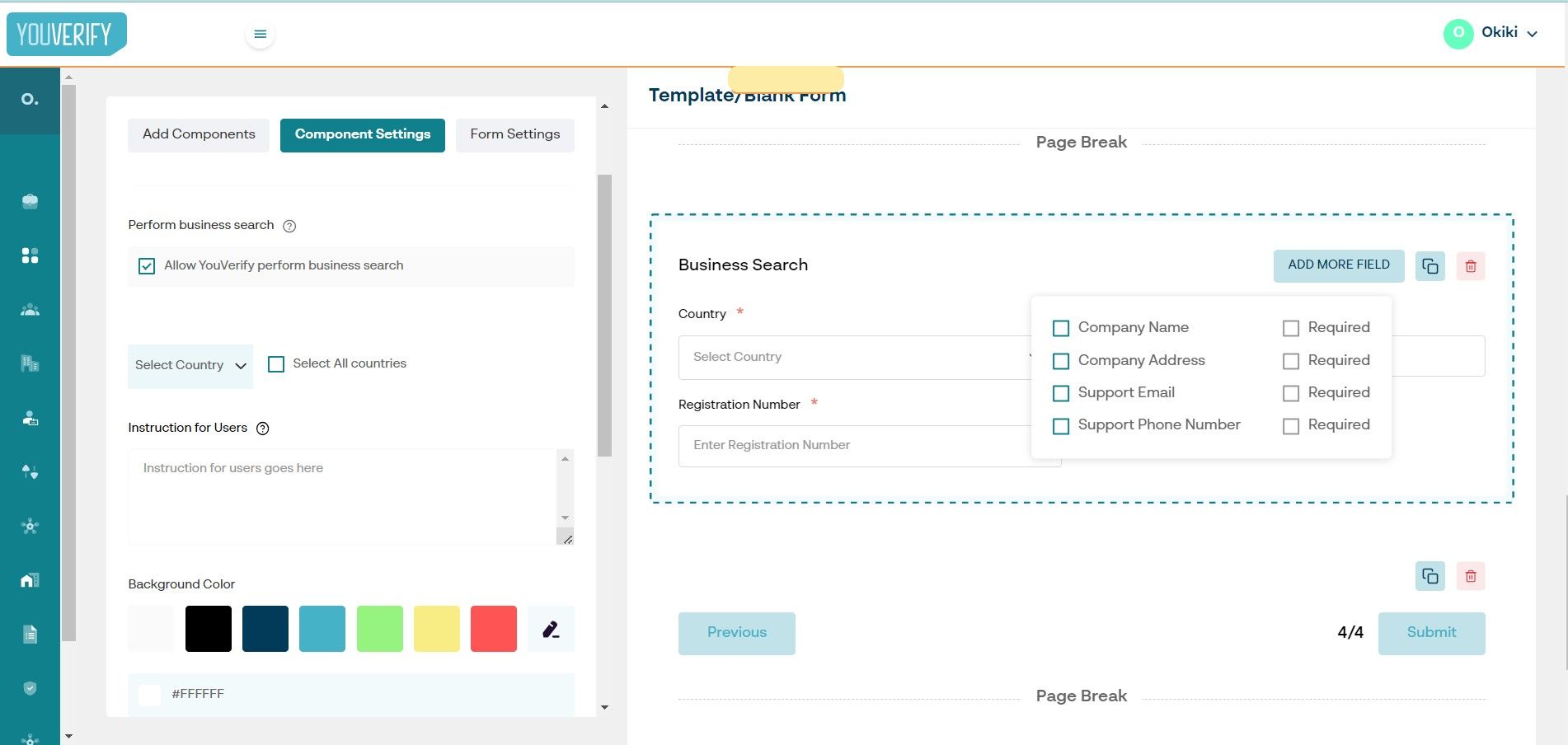 Step 4 Youverify Workflow Builder Customise Onboarding