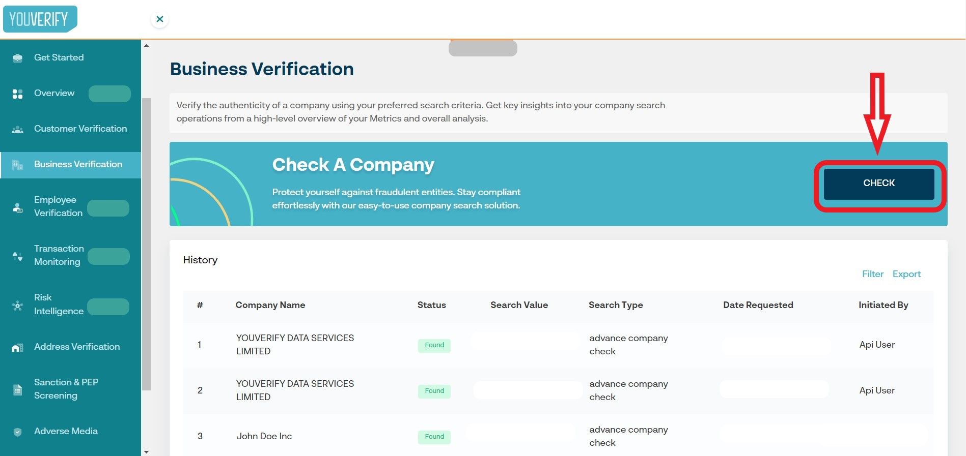 BV Step 2 Select Check