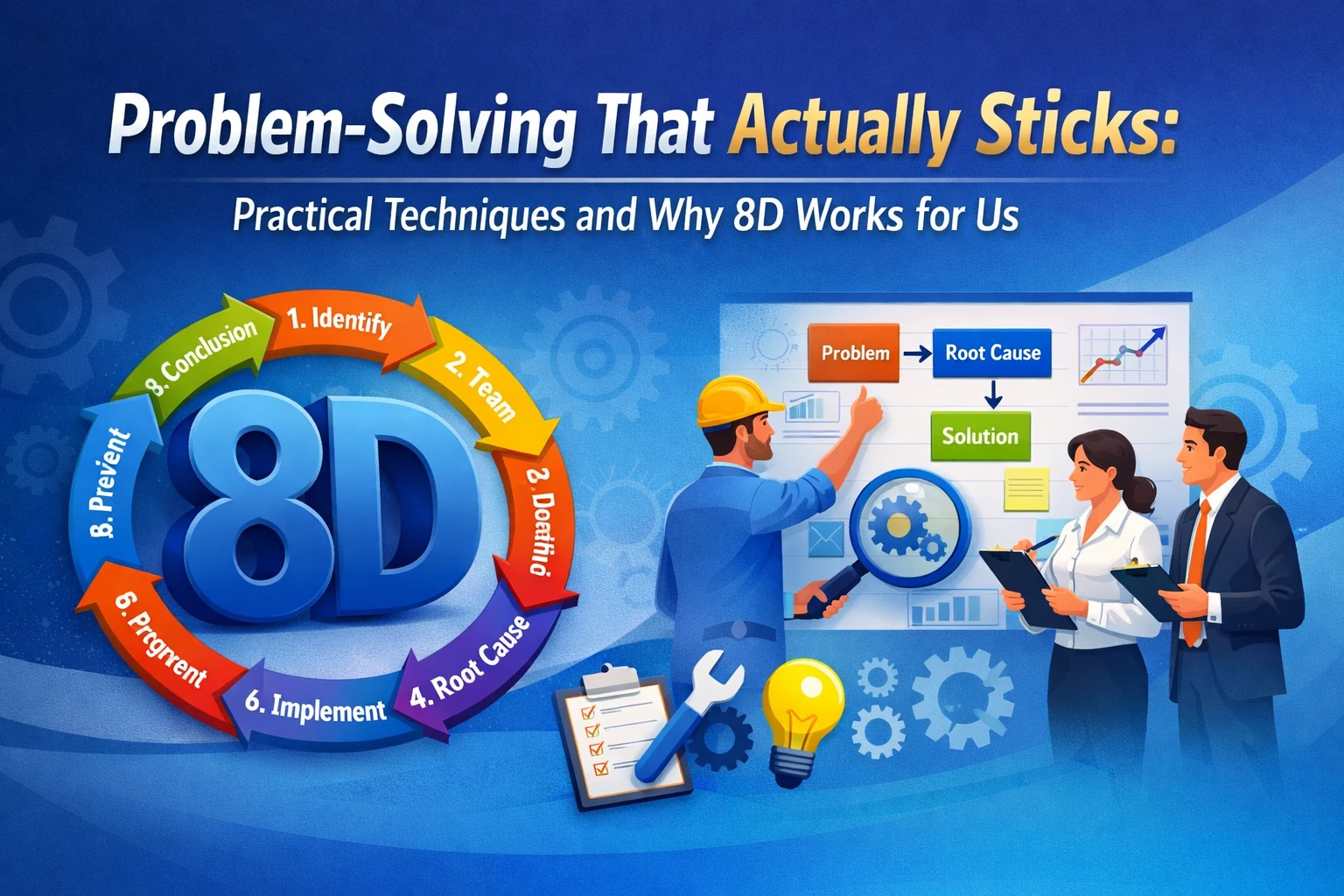 Problem-solving that actually sticks: practical techniques and why 8D works for us