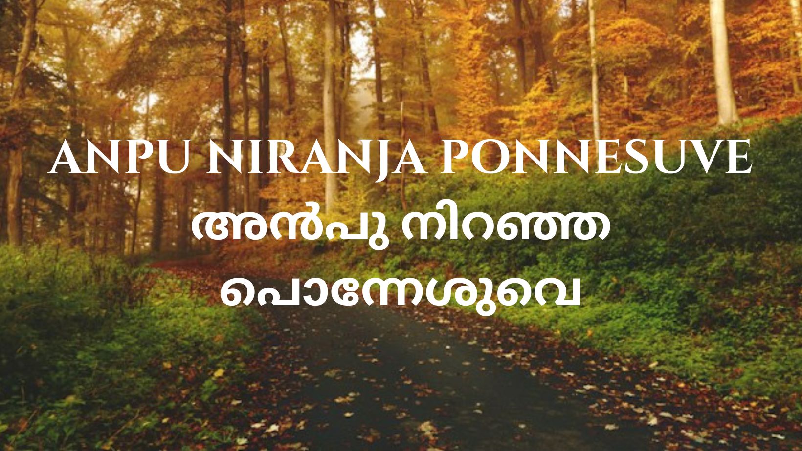 Anpu Niranja Ponnesuve - thegospelwords.com