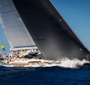 Blues sailing yacht