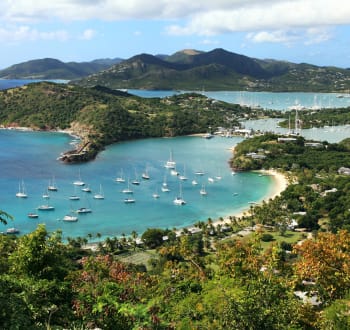 View over bay of Antigua 