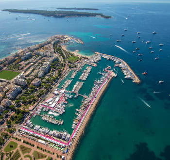 Cannes Yachting Festival - aerial view