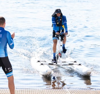 Calvi to Monaco water bike challenge