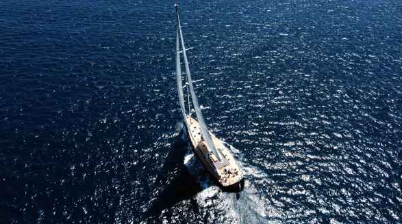 30m Perini Navi sailing yacht Black Lion for charter