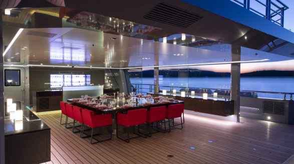 Bold , 85m charter yacht