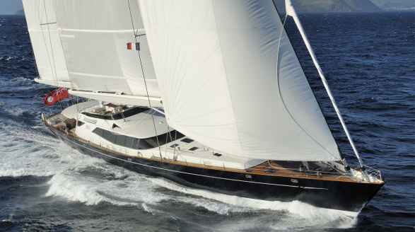 53m sailing yacht Drumbeat for charter