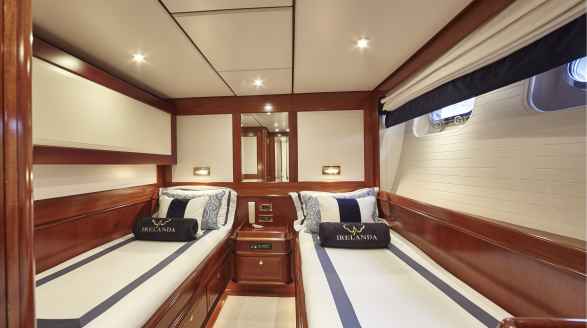31.9m Irelanda sailing yacht for charter - twin cabin