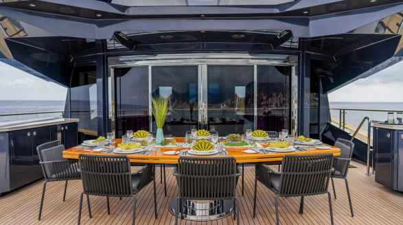 Khalilah 50m Palmer Johnson dinning