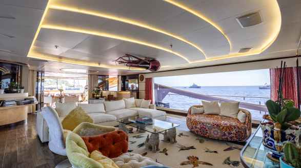 Khalilah 50m Palmer Johnson main saloon