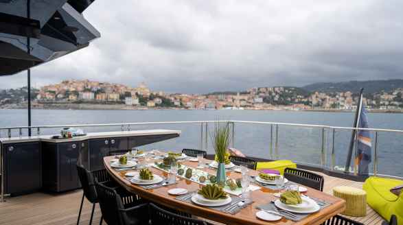 Khalilah 50m Palmer Johnson dinning