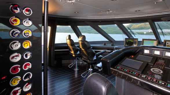 88m Maltese Falcon sailing yacht for charter - bridge