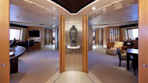 88m Maltese Falcon sailing yacht for charter - interior decor