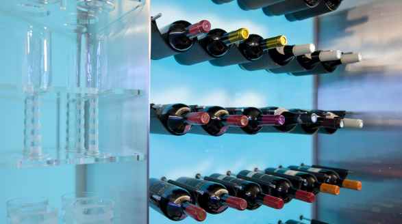 88m Maltese Falcon sailing yacht for charter - wine fridge