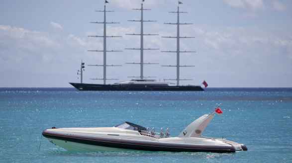 88m Maltese Falcon sailing yacht for charter - with tender