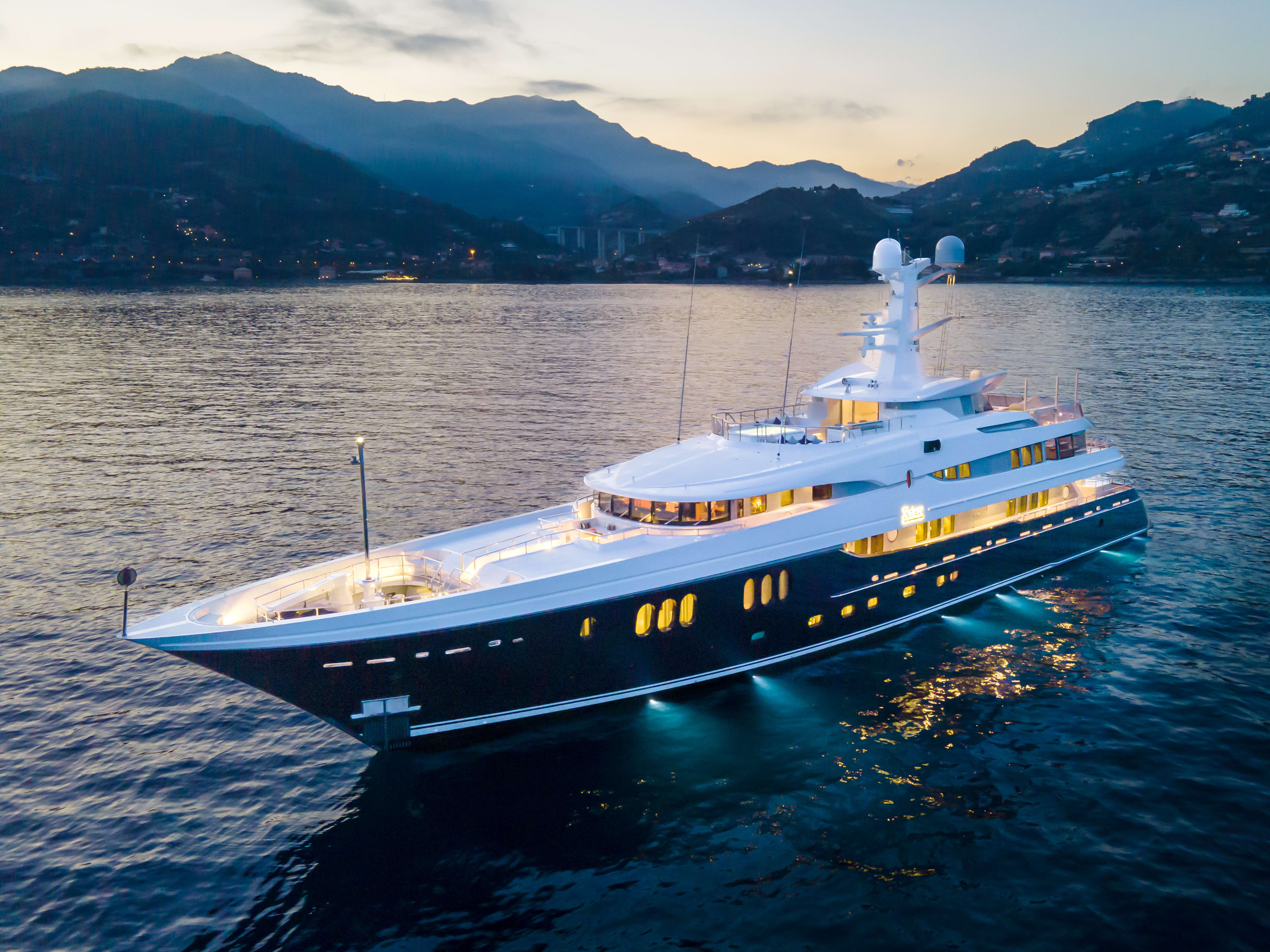 Kaiser in sunset - Abeking and Rasmussen Yachts for Charter & Sale - YPI