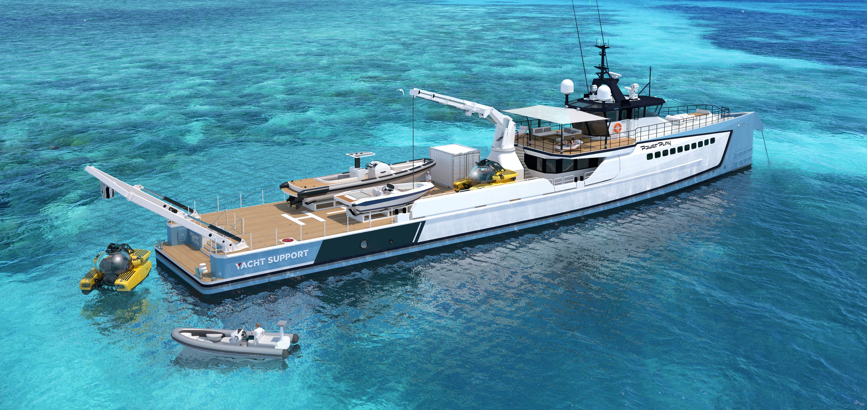 Damen yacht Power Play