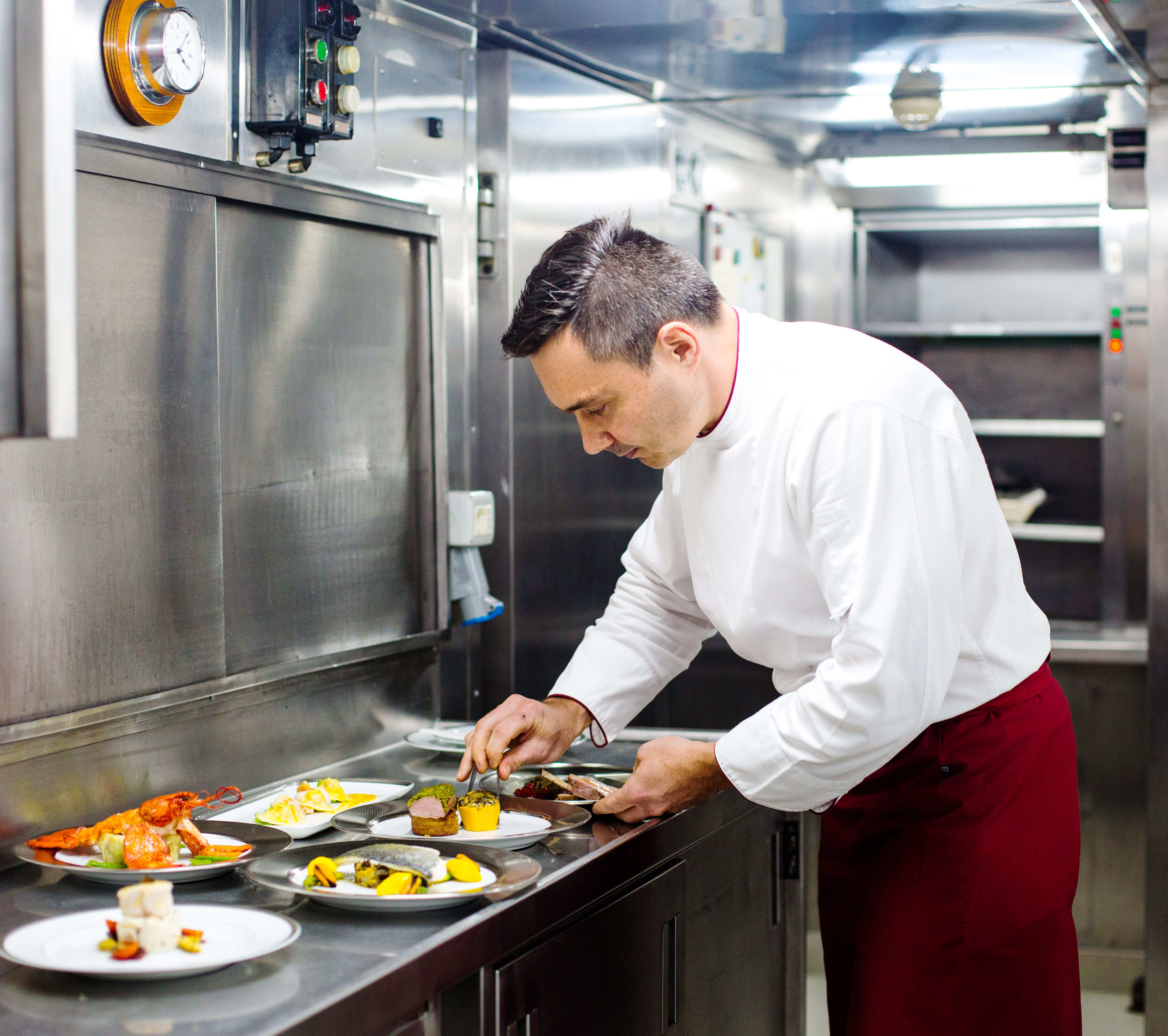 Food and drink supplies on a superyacht