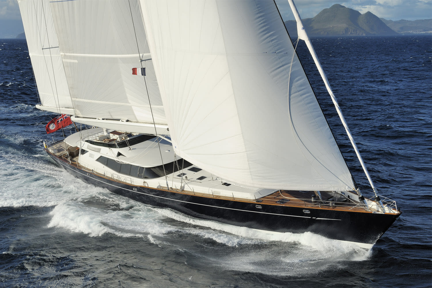 53m sailing yacht Drumbeat for charter
