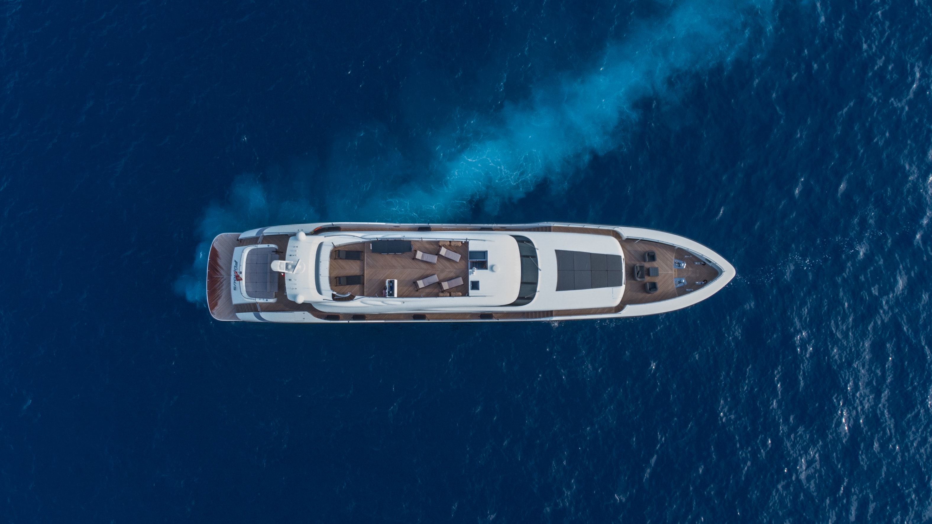 Fast and Furious aerial view - AB Yachts for Charter & Sale - YPI