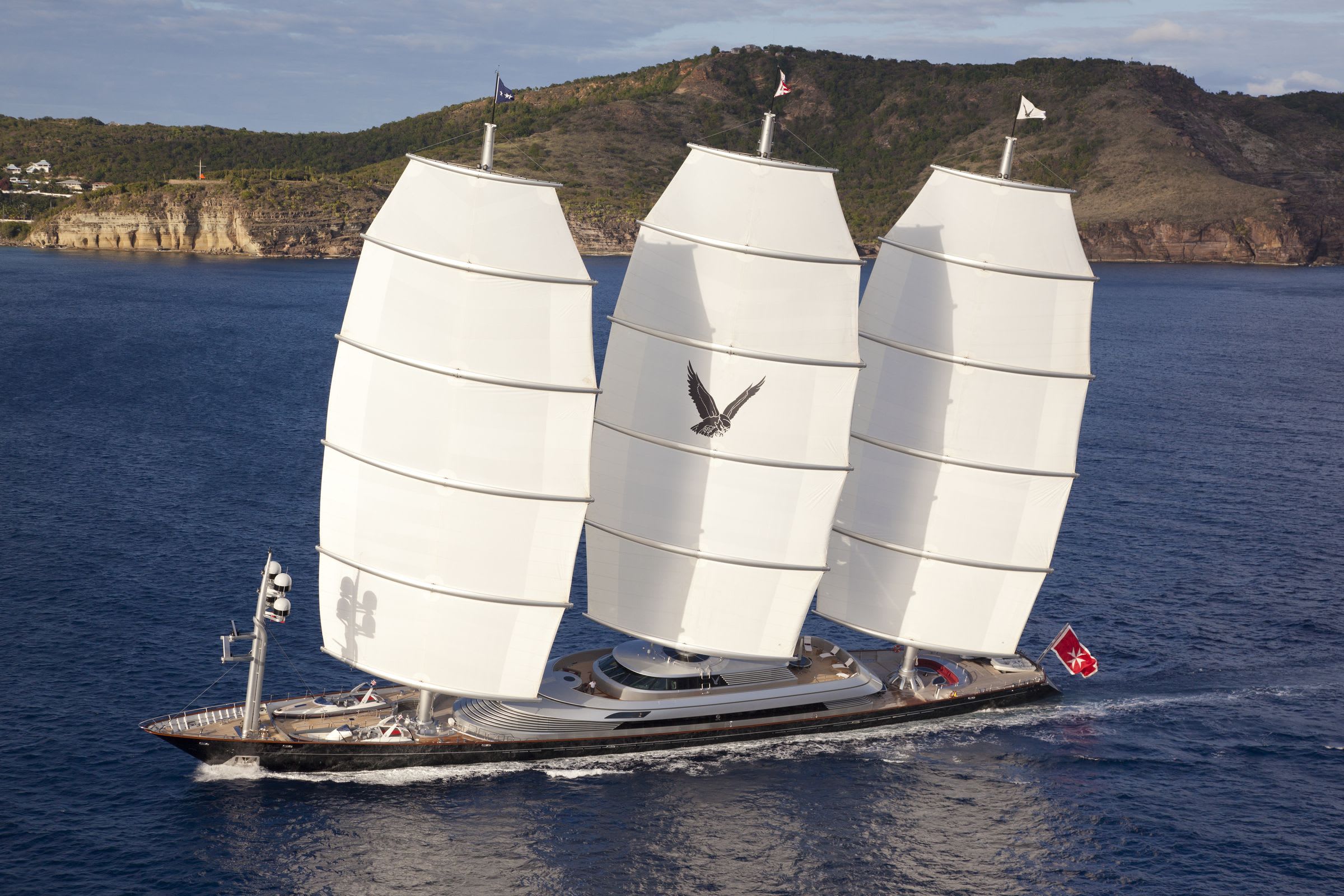 88m Maltese Falcon sailing yacht for charter