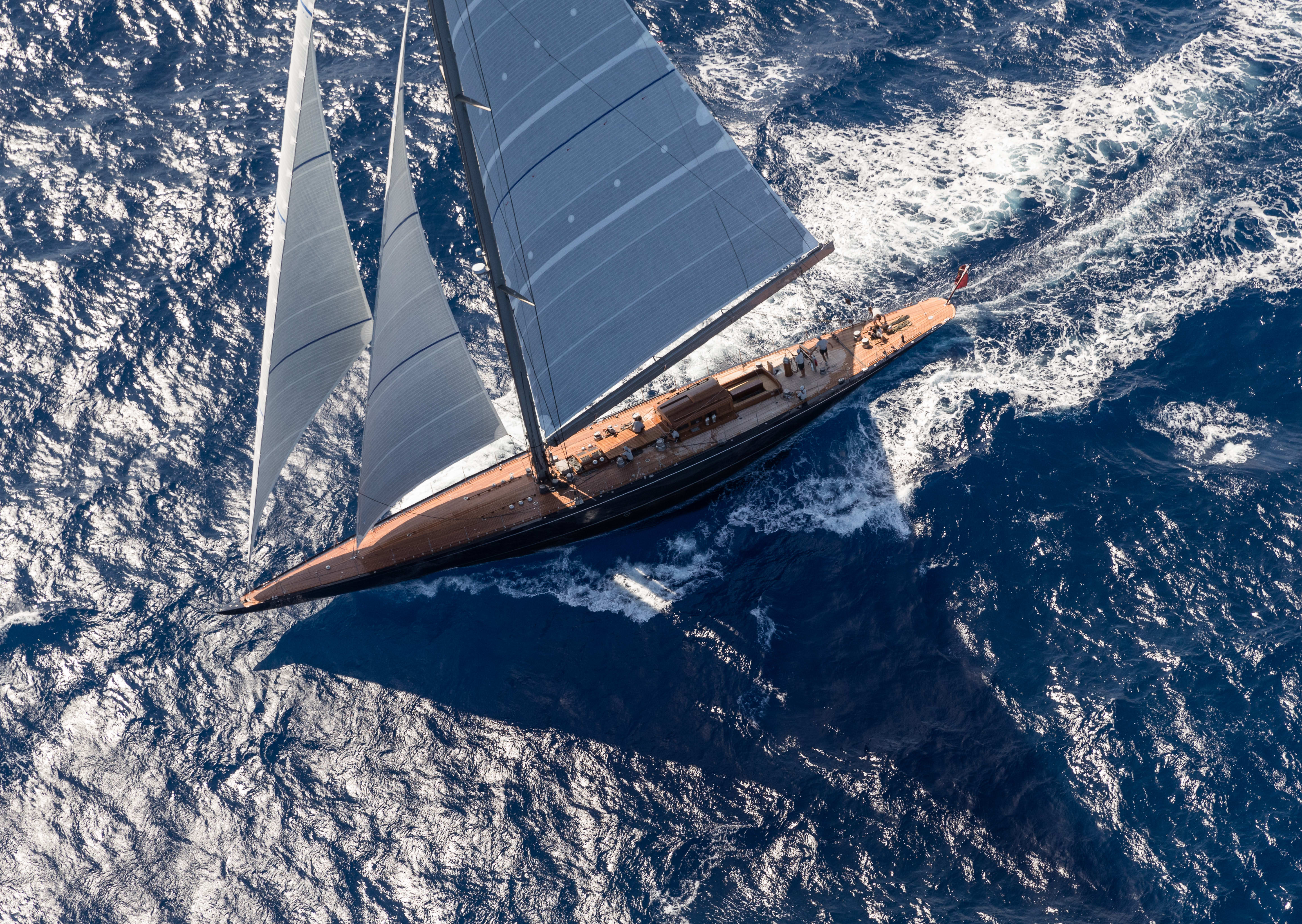 J Class sailing yacht Rainbow