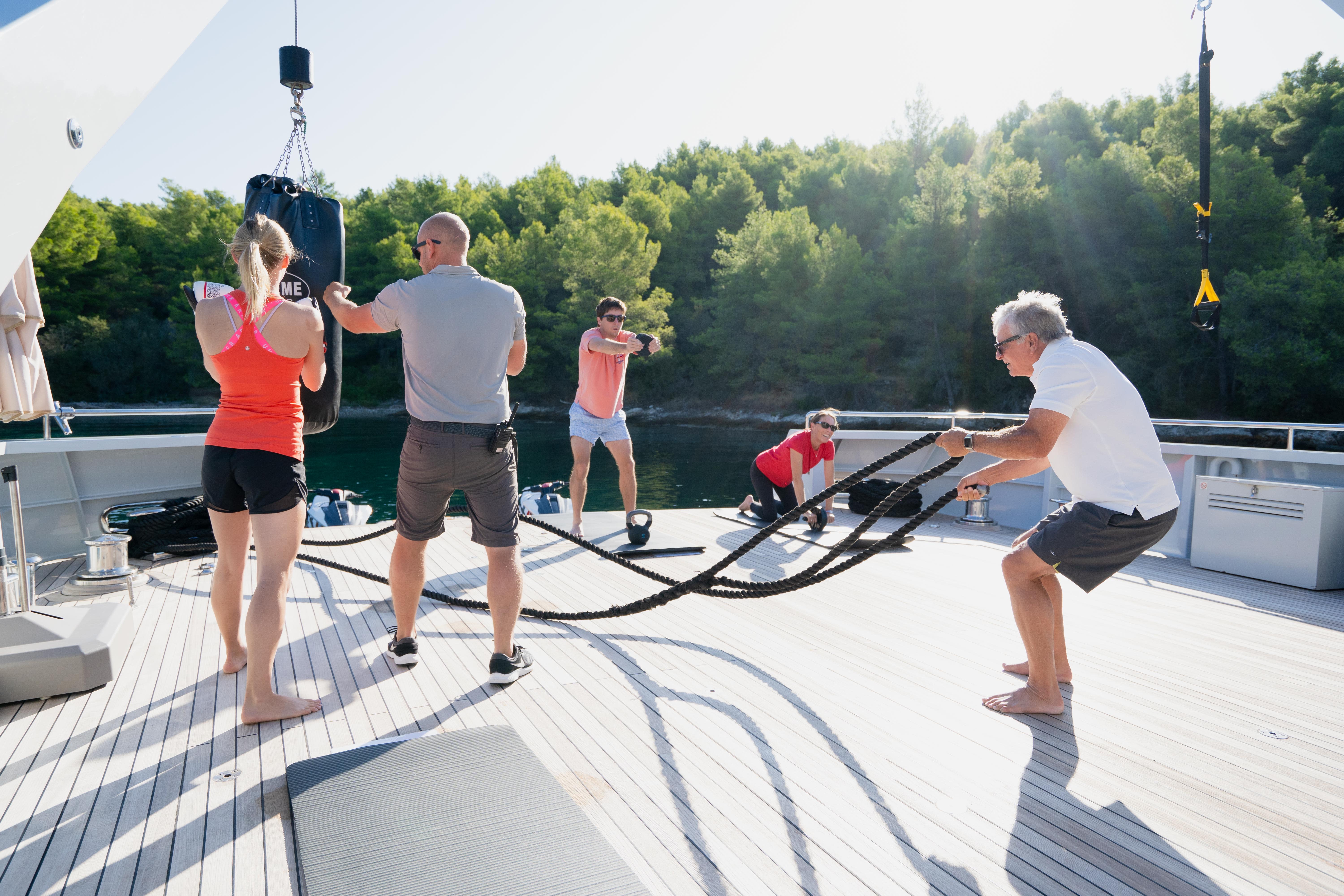 36.4m Preference 19 for charter with YPI - fitness on deck