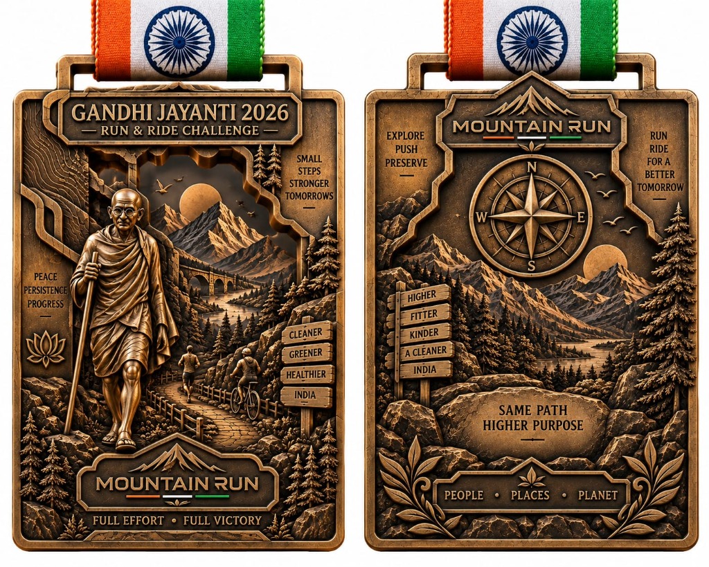 Gandhi Jayanti Victory Run 2026 Finisher Medal